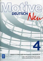 ksiazka tytu: Motive Deutsch Neu 4 Zeszyt wicze Zakres podstawowy i rozszerzony autor: Jarzbek Alina Dorota, Koper Danuta