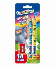 Owki do nauki pisania Bambino 2 sztuki z temperwk blister 10 sztuk, 