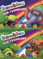 Blok rysunkowy A4 Bambino 20 kartek 10 sztuk mix, 