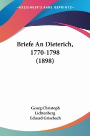 Briefe An Dieterich, 1770-1798 (1898), Lichtenberg Georg Christoph