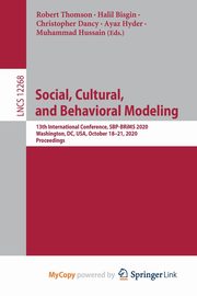 Social, Cultural, and Behavioral Modeling, 