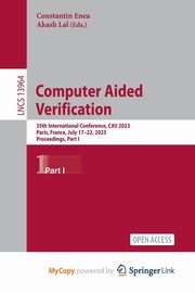 Computer Aided Verification, 