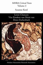 Letzte Chancen, Modern Humanities Research Association