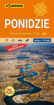 Ponidzie Szlak kajakowy Nidy Mapa 1:75 000, 