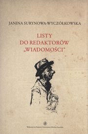 ksiazka tytu: Listy do redaktorw Wiadomoci Tom 6 autor: Surynowa-Wyczkowska Janina