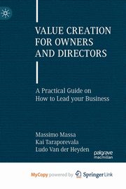 Value Creation for Owners and Directors, Massa Massimo