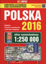 Polska 2016 Atlas samochodowy 1:250 000, 