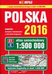 ksiazka tytu: Polska 2016 Atlas samochodowy 1:500 000 autor: 