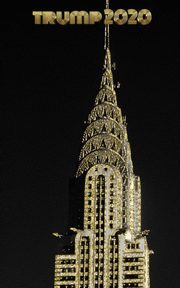 Trump-2020 iconic Chrysler Building Sir Michael writing Drawing Journal., Huhn Sir Michael