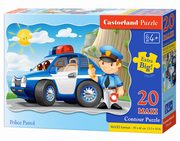 ksiazka tytu: Puzzle Maxi Konturowe: Police Patrol-M 20 autor: 
