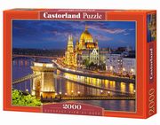ksiazka tytu: Puzzle Budapest view at dusk 2000 autor: 