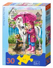 ksiazka tytu: Puzzle konturowe Rainy Day with Friends 30 autor: 