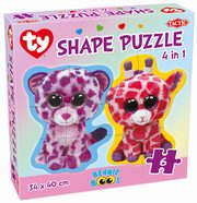 Puzzle Beanie Boos Shape Puzzle 4 w 1, 