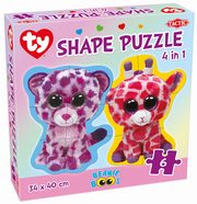 ksiazka tytu: Puzzle Beanie Boos Shape Puzzle 4 w 1 autor: 