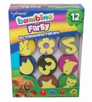 Farby do malowania palcami 12 kolorw, 