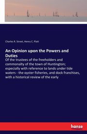 An Opinion upon the Powers and Duties, Street Charles R.