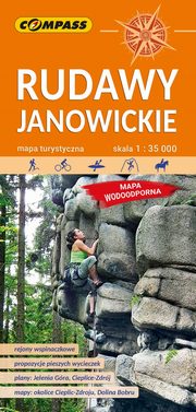 Rudawy Janowickie mapa laminowana, praca zbiorowa