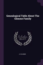 Genealogical Table About The Glimme Family, Glimme J K