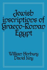 Jewish Inscriptions of Graeco-Roman Egypt, 