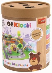 Zabawka drewniana.O!Klocki Wesoe Miasteczko, 