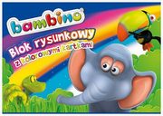 Blok rysunkowy z kolowymi kartkami A4 16 kartek Bambino, 