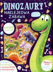 Dinozaury Naklejkowa zabawa Ksika z zadaniami, 