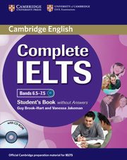 Complete IELTS Bands 6.5-7.5 Student's Book without answers + CD, Brook-Hart Guy, Jakeman Vanessa