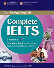Complete IELTS Bands 4-5 Student's Book without answers + CD, Brook-Hart Guy, Jakeman Vanessa