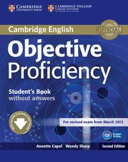 ksiazka tytu: Objective Proficiency Student's Book without answers autor: Capel Annette, Sharp Wendy