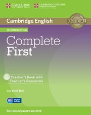 ksiazka tytu: Complete First Teacher's Book with Teacher's Resources +CD autor: Brook-Hart Guy