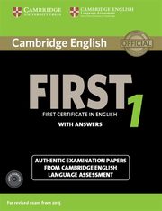 ksiazka tytu: Cambridge English First 1 Authentic examination papers with answers + 2CD autor: 