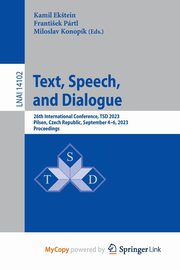 Text, Speech, and Dialogue, 