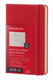 ksiazka tytu: Kalendarz Moleskine 18M 2016/17 Tygodniowy Horyzontalny P autor: 