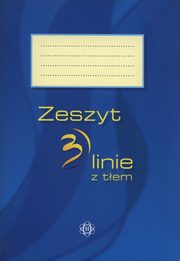 Zeszyt 3 linie z tem niebieski, 