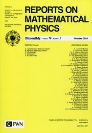 Reports on Mathematical Physics 78/2 2016 Kraj, 