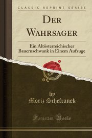 ksiazka tytu: Der Wahrsager autor: Schefranek Moriz