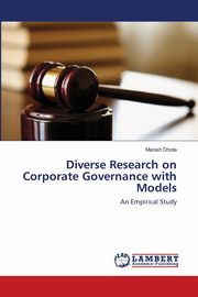 ksiazka tytu: Diverse Research on Corporate Governance with Models autor: Dhote Manish