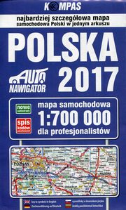 ksiazka tytu: Polska 2017 Mapa samochodowa dla profesjonalistw 1:700 000 autor: 