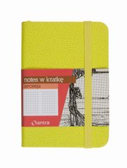 Notes A7 z gumk Secesja kratka zielony, 