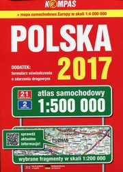 ksiazka tytu: Polska 2017 Atlas samochodowy 1:500 000 autor: 