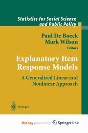 Explanatory Item Response Models, 