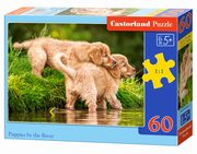 ksiazka tytu: Puzzle 60 Puppies by the River autor: 