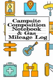 Campsite Composition Notebook & Gas Mileage Log, Woodland Tanner