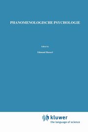 Phnomenologische Psychologie, Husserl Edmund
