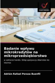 Badanie wpywu mikrokredytw na mikroprzedsibiorstwo, Peraza Buenfil Adrin Rafael