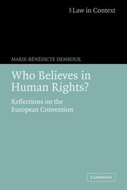 Who Believes in Human Rights?, Dembour Marie-Benedicte