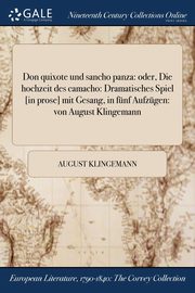 Don quixote und sancho panza, Klingemann August