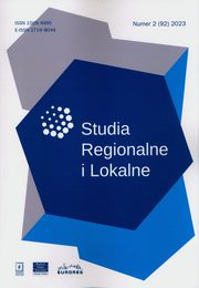 Studia Regionalne i Lokalne 2 ( 92) 2023, 