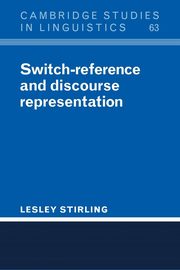 Switch-Reference and Discourse Representation, Stirling Lesley