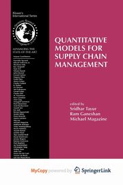 Quantitative Models for Supply Chain Management, 